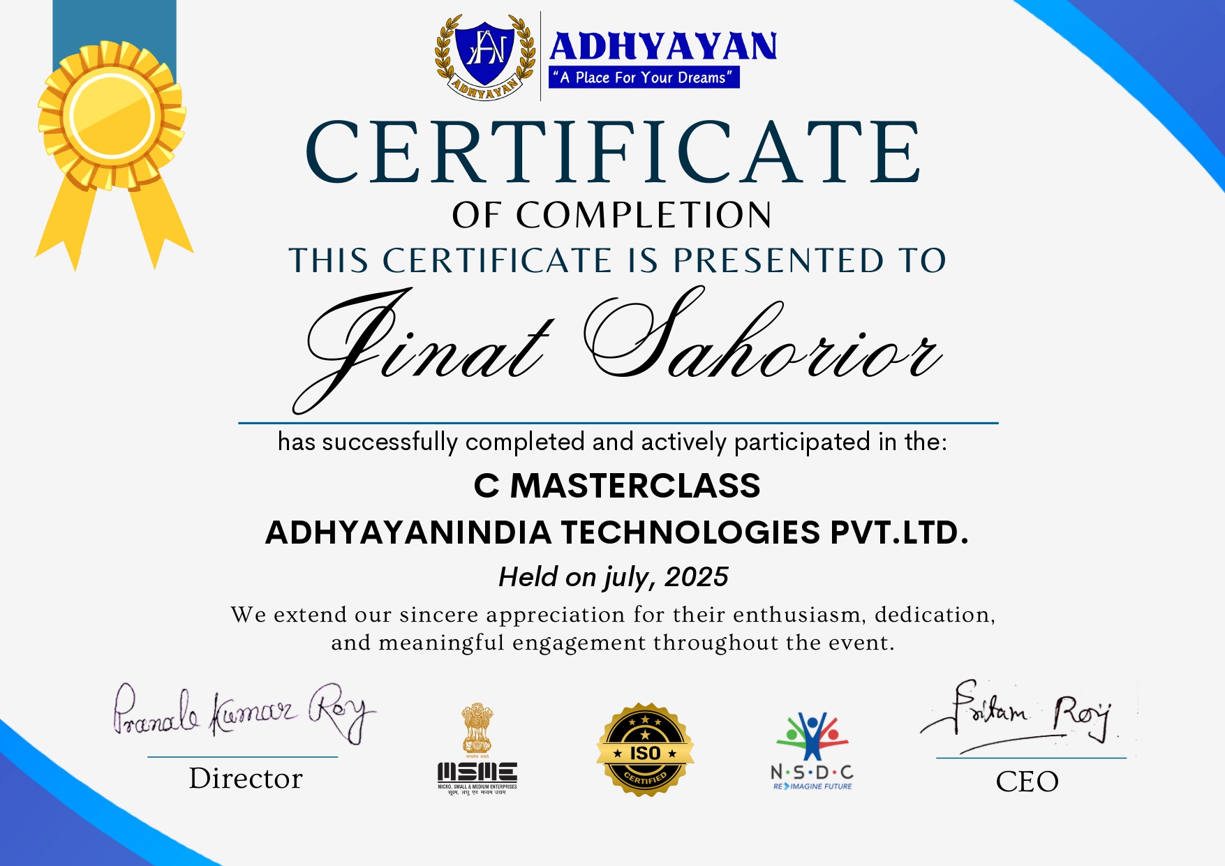 Certificate 2