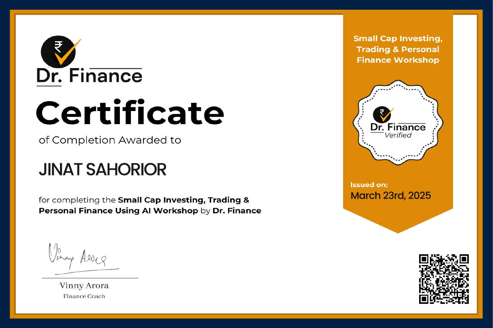 Certificate 5